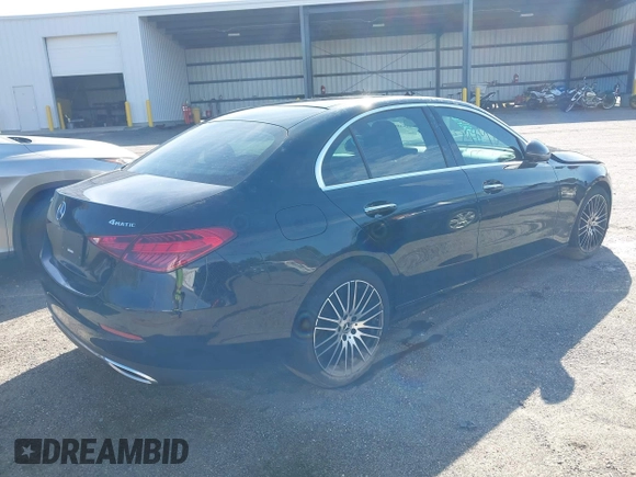 2022 Mercedes-Benz C 300 with VIN W1KAF4HB8NR053120, listed as a IAAI auction lot 39848807 with 26,483 mi miles and . Bid and sale history available at DreamBid. Image 4.
