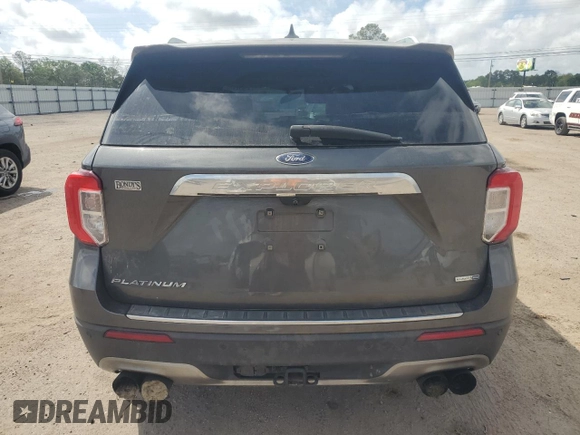 2020 Ford Explorer Platinum with VIN 1FM5K8HC5LGA34794, listed as a Copart auction lot 51812355 with Not provided miles and Salvage title. Bid and sale history available at DreamBid. Image 6.
