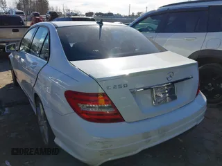 2014 Mercedes-Benz C 250 Sport with VIN WDDGF4HB3EA963847, listed as a IAAI auction lot 41445657 with 107,457 mi miles and . Bid and sale history available at carsss.com. Image 3.
