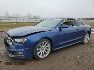 2015 Audi A5 Premium Plus z VIN WAUMFAFR4FA004371, wystawiony jako Copart lot #46527585 z przebiegiem Nie podano mil oraz Szkoda całkowita • Salvage title. Historia ofert i sprzedaży dostępna na DreamBid. Obrazek 1.
