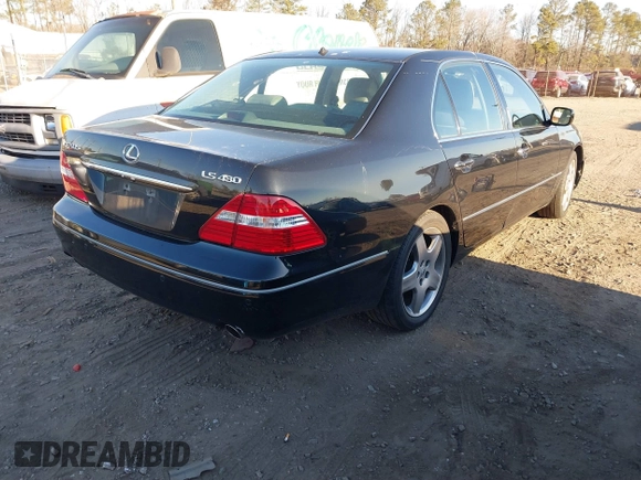 2005 Lexus LS 430 z VIN JTHBN36FX55025178, wystawiony jako IAAI lot #41471386 z przebiegiem 225 094 mil mil oraz . Historia ofert i sprzedaży dostępna na DreamBid. Obrazek 4.