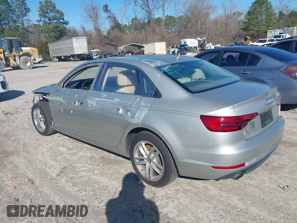 2017 Audi A4 Premium with VIN WAUGNAF4XHN014967, listed as a IAAI auction lot 41571970 with 123,627 mi miles. Bid and sale history available at carsss.com. Image 3.
