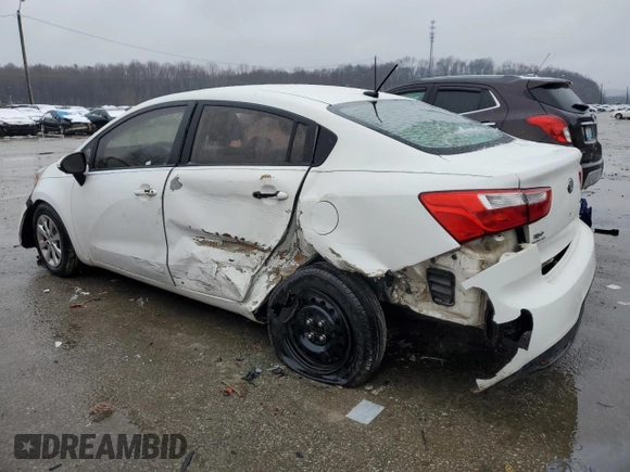 2013 Kia Rio LX with VIN KNADM4A39D6291068, listed as a Copart auction lot 43377785 with 95,279 mi miles and Salvage Title. Bid and sale history available at carsss.com. Image 2.
