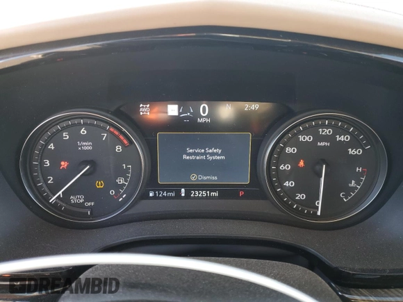 2022 Cadillac XT6 Sport with VIN 1GYKPHRS1NZ131085, listed as a Copart auction lot 87600915 with 23,251 mi miles and Salvage Title. Bid and sale history available at carsss.com. Image 9.