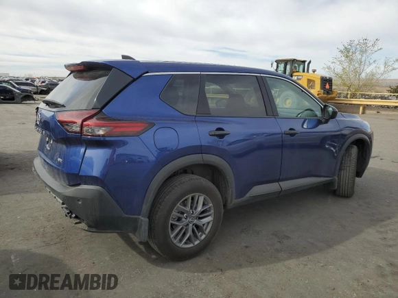 2023 Nissan Rogue S with VIN 5N1BT3AB9PC912647, listed as a Copart auction lot 48198745 with 21,824 mi miles and Salvage title. Bid and sale history available at DreamBid. Image 3.