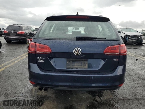 2016 Volkswagen Golf SportWagen TSI S with VIN 3VWC17AU8GM523386, listed as a Copart auction lot 68078524 with 0 mi miles and Clean Title. Bid and sale history available at carsss.com. Image 6.