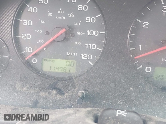 2002 Subaru Legacy Outback with VIN 4S3BH675X26627987, listed as a IAAI auction lot 41921621 with 114,981 mi miles and . Bid and sale history available at DreamBid. Image 7.