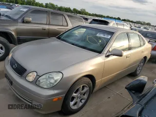 2001 Lexus GS 300 with VIN JT8BD69SX10139699, listed as a Copart auction lot 53779615 with 163,423 mi miles and Salvage Title. Bid and sale history available at DreamBid. Image 1.