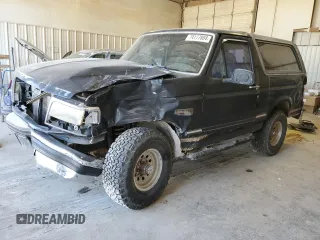 1993 Ford Bronco Custom with VIN 1FMEU15H2PLA65340, listed as a Copart auction lot 74177884 with 277,399 mi miles and Salvage Title. Bid and sale history available at carsss.com. Image 1.