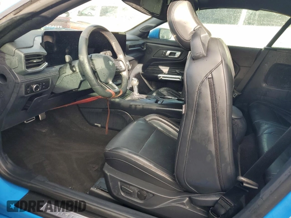 2024 Ford Mustang EcoBoost with VIN 1FAGP8UH8R5114617, listed as a Copart auction lot 74425134 with 0 mi miles and Salvage Title. Bid and sale history available at carsss.com. Image 7.