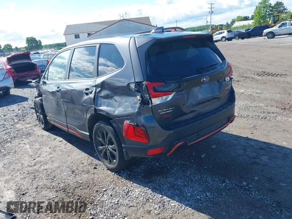 2021 Subaru Forester Special Sports with VIN JF2SKARC8MH583089, listed as a IAAI auction lot 42333736 with 28,406 mi miles and . Bid and sale history available at DreamBid. Image 3.
