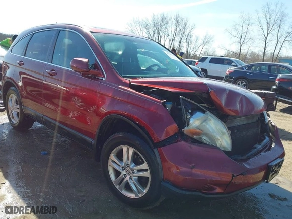 2010 Honda CR-V EX-L with VIN 5J6RE3H7XAL006572, listed as a IAAI auction lot 41985110 with 210,927 mi miles. Bid and sale history available at carsss.com. Image 1.