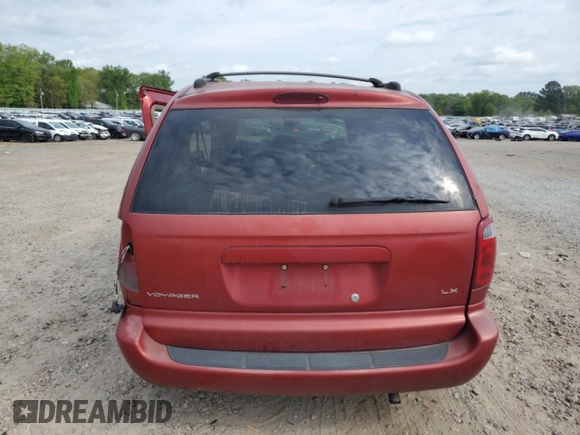 2001 Chrysler Voyager LX with VIN 1C4GJ45331B153080, listed as a Copart auction lot 53821365 with Not Provided miles and Clean Title. Bid and sale history available at DreamBid. Image 6.