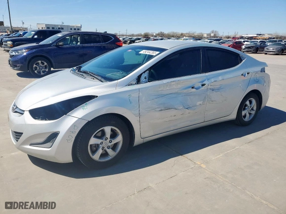 2015 Hyundai Elantra Limited with VIN 5NPDH4AE1FH650673, listed as a Copart auction lot 49244265 with 126,713 mi miles and Salvage Title. Bid and sale history available at carsss.com. Image 1.