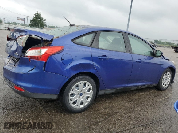 2012 Ford Focus SE with VIN 1FAHP3F26CL447739, listed as a Copart auction lot 58785295 with 85,856 mi miles and Salvage title. Bid and sale history available at DreamBid. Image 3.