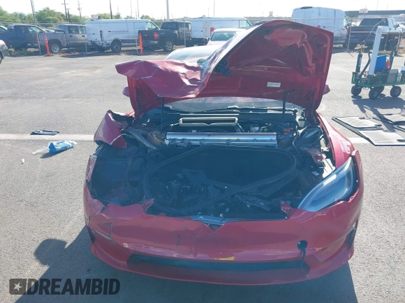 2022 Tesla Model S Plaid with VIN 5YJSA1E61NF460253, listed as a IAAI auction lot 40328727 with Not provided miles and . Bid and sale history available at DreamBid. Image 13.