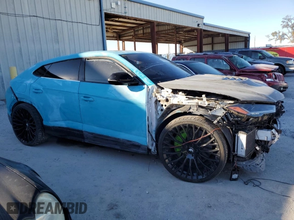 2020 Lamborghini Urus z VIN ZPBUA1ZL9LLA07459, wystawiony jako Copart lot #85200604 z przebiegiem 49 841 mil mil oraz Szkody całkowita. Historia ofert i sprzedaży dostępna na DreamBid. Obrazek 4.