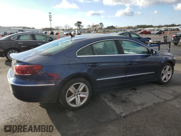 2013 Volkswagen CC Sport with VIN WVWBP7AN6DE546625, listed as a Copart auction lot 85506494 with 163,424 mi miles and Salvage Title. Bid and sale history available at carsss.com. Image 3.