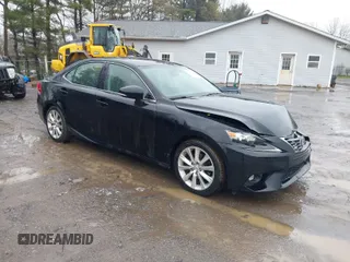 2015 Lexus IS 250 with VIN JTHCF1D23F5017544, listed as a IAAI auction lot 42010763 with 209,949 mi miles. Bid and sale history available at carsss.com. Image 1.
