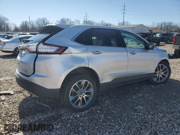 2016 Ford Edge Titanium with VIN 2FMPK4K94GBB49043, listed as a Copart auction lot 44937045 with 95,754 mi miles and Salvage Title. Bid and sale history available at carsss.com. Image 3.