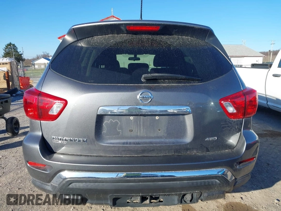 2017 Nissan Pathfinder SL with VIN 5N1DR2MMXHC906193, listed as a IAAI auction lot 41888171 with 113,524 mi miles. Bid and sale history available at carsss.com. Image 16.