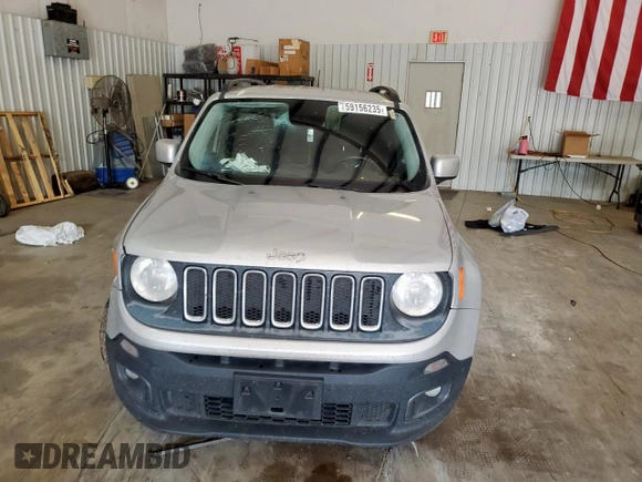 2017 Jeep Renegade Latitude with VIN ZACCJABB3HPG54169, listed as a Copart auction lot 59156235 with 142,892 mi miles and Salvage title. Bid and sale history available at DreamBid. Image 5.