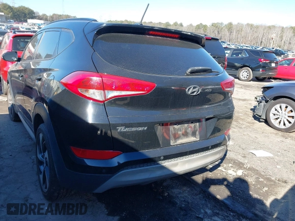 2017 Hyundai Tucson Sport z VIN KM8J33A2XHU573758, wystawiony jako IAAI lot #41428068 z przebiegiem 119 589 mil mil oraz . Historia ofert i sprzedaży dostępna na DreamBid. Obrazek 3.