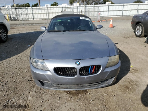 2007 BMW Z4 3.0si with VIN 4USBU53587LX02670, listed as a Copart auction lot 43183065 with NaN miles and Salvage Title. Bid and sale history available at carsss.com. Image 5.