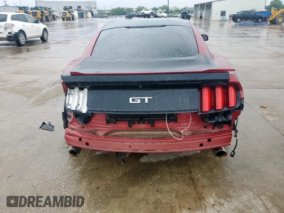 2017 Ford Mustang GT with VIN 1FA6P8CF9H5263452, listed as a Copart auction lot 55241845 with 31,650 mi miles and Salvage title. Bid and sale history available at DreamBid. Image 6.