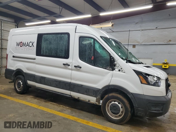 2021 Ford Transit Cargo with VIN 1FTBR1C89MKA71178, listed as a Copart auction lot 83775224 with 68,280 mi miles and Salvage Title. Bid and sale history available at DreamBid. Image 4.