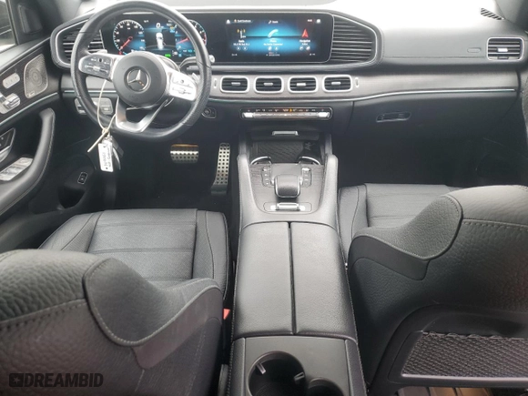 2023 Mercedes-Benz GLS with VIN 4JGFF8GE6PA985767, listed as a Copart auction lot 43654615 with 28,522 mi miles and Salvage Title. Bid and sale history available at carsss.com. Image 8.