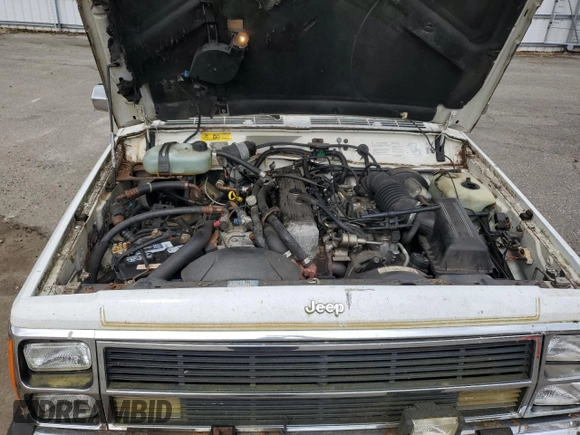 1990 Jeep Grand Wagoneer z VIN 1J4FN78L0LL282169, wystawiony jako Copart lot #59809545 z przebiegiem 194 382 mil mil oraz Czysty tytuł • Clean title. Historia ofert i sprzedaży dostępna na DreamBid. Obrazek 12.