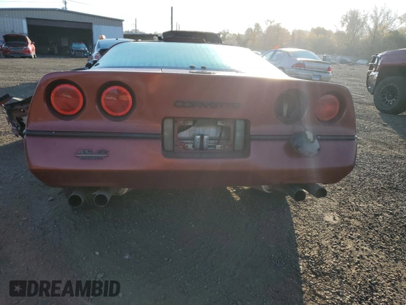 1988 Chevrolet Corvette z VIN 1G1YY2184J5119291, wystawiony jako Copart lot #77069494 z przebiegiem Nie podano mil oraz Szkoda całkowita • Salvage title. Historia ofert i sprzedaży dostępna na DreamBid. Obrazek 6.