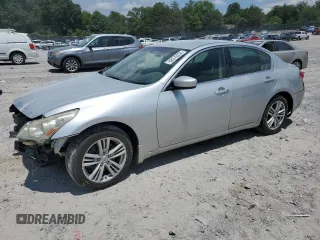 2011 Infiniti G25 with VIN JN1DV6AP0BM602333, listed as a Copart auction lot 62570235 with 231,317 mi miles and Salvage title. Bid and sale history available at DreamBid. Image 1.