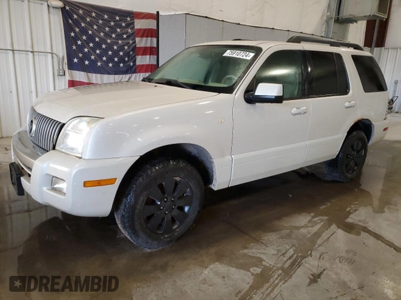 2006 Mercury Mountaineer Luxury with VIN 4M2EU47E06UJ09816, listed as a Copart auction lot 75910724 with 207,496 mi miles and Clean Title. Bid and sale history available at carsss.com. Image 1.