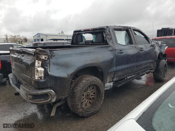2021 Chevrolet Silverado 1500 LT with VIN 1GCPWCED0MZ146572, listed as a Copart auction lot 44357345 with 0 mi miles and Salvage Title. Bid and sale history available at carsss.com. Image 3.
