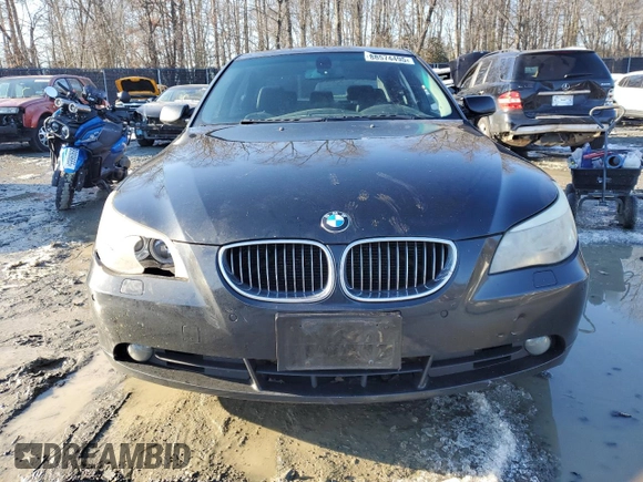 2006 BMW 5 Series 550i with VIN WBANB53596CP03184, listed as a Copart auction lot 88574495 with 214,638 mi miles and Salvage Title. Bid and sale history available at DreamBid. Image 5.