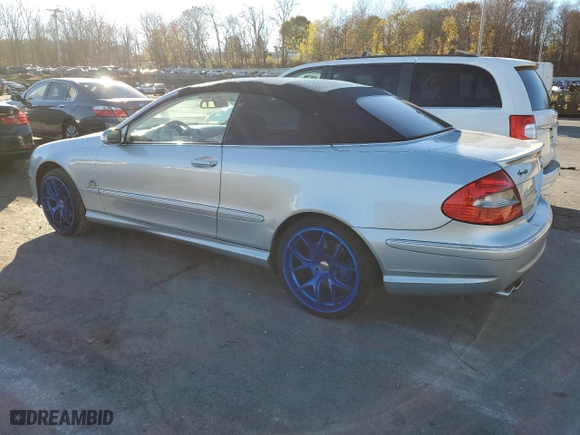 2006 Mercedes-Benz CLK-Class 5.0L with VIN WDBTK75G46T072668, listed as a Copart auction lot 80667914 with 0 mi miles and Clean Title. Bid and sale history available at carsss.com. Image 2.