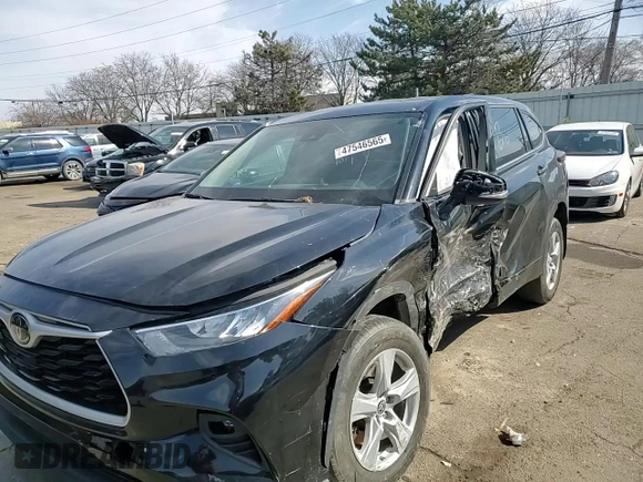 2020 Toyota Highlander LE with VIN 5TDZZRAH6LS503801, listed as a Copart auction lot 47546565 with 86,379 mi miles and Salvage title. Bid and sale history available at DreamBid. Image 11.