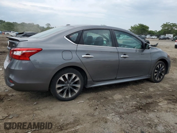2017 Nissan Sentra SR with VIN 3N1AB7AP9HY237576, listed as a Copart auction lot 58853165 with 93,720 mi miles and Salvage title. Bid and sale history available at DreamBid. Image 3.