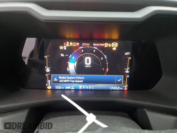 2023 Chevrolet Colorado 4WD Trail Boss with VIN 1GCPTEEK2P1131528, listed as a Copart auction lot 61356945 with 17,452 mi miles and Salvage title. Bid and sale history available at DreamBid. Image 9.