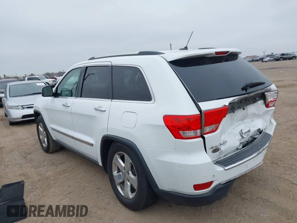 2013 Jeep Grand Cherokee Overland with VIN 1C4RJFCT1DC525098, listed as a IAAI auction lot 41593500 with 80,412 mi miles. Bid and sale history available at carsss.com. Image 14.