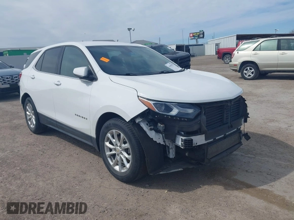 2019 Chevrolet Equinox LT z VIN 2GNAXKEVXK6256700, wystawiony jako IAAI lot #41655963 z przebiegiem 80 294 mil mil oraz . Historia ofert i sprzedaży dostępna na DreamBid. Obrazek 1.