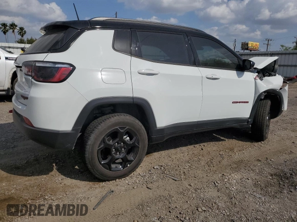 2024 Jeep Compass Trailhawk with VIN 3C4NJDDN5RT579213, listed as a Copart auction lot 50369785 with 5,333 mi miles and Salvage title. Bid and sale history available at DreamBid. Image 3.