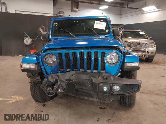2021 Jeep Wrangler Unlimited Sport S with VIN 1C4HJXDN5MW717673, listed as a IAAI auction lot 42210527 with 35,635 mi miles and . Bid and sale history available at DreamBid. Image 12.