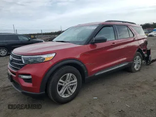 2023 Ford Explorer XLT z VIN 1FMSK8DH4PGC28257, wystawiony jako Copart lot #53440215 z przebiegiem 12 623 mil mil oraz Szkoda całkowita • Salvage title. Historia ofert i sprzedaży dostępna na DreamBid. Obrazek 1.