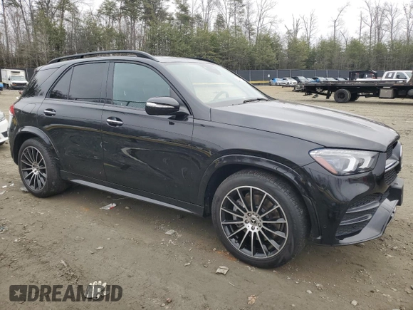 2022 Mercedes-Benz GLE 450 with VIN 4JGFB5KB8NA629017, listed as a Copart auction lot 86487524 with 31,108 mi miles and Salvage title. Bid and sale history available at DreamBid. Image 4.