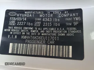 2014 Hyundai Genesis Coupe R-Spec z VIN KMHHT6KD6EU117011, wystawiony jako Copart lot #51981975 z przebiegiem 69 224 mil mil oraz Szkoda całkowita • Salvage title. Historia ofert i sprzedaży dostępna na DreamBid. Obrazek 12.
