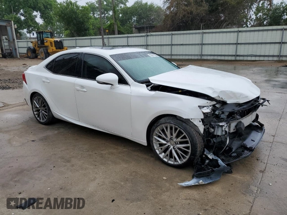 2015 Lexus IS 250 with VIN JTHCF1D23F5020735, listed as a Copart auction lot 53811225 with 100,053 mi miles and Salvage Title. Bid and sale history available at DreamBid. Image 4.