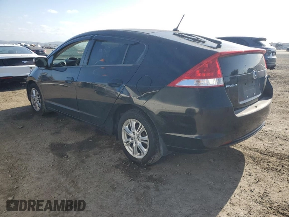 2010 Honda Insight EX with VIN JHMZE2H76AS015466, listed as a Copart auction lot 53729965 with Not provided miles and Salvage title. Bid and sale history available at DreamBid. Image 2.